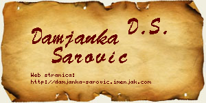 Damjanka Šarović vizit kartica